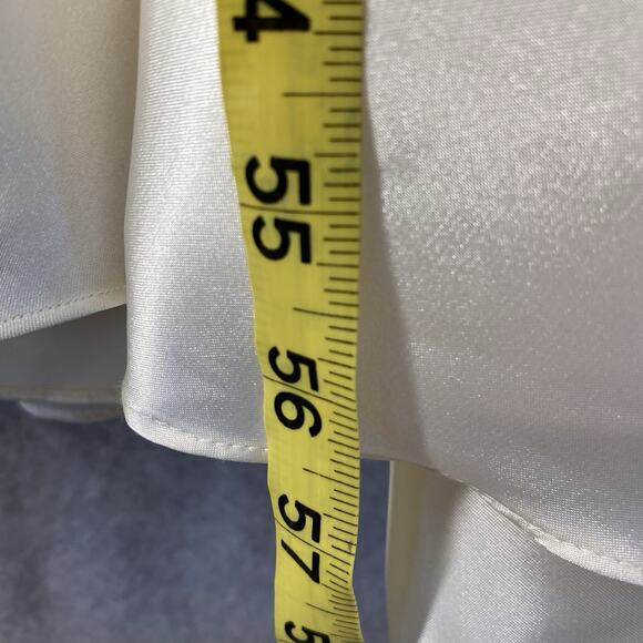 ✨ Jessica McClintock Ivory Satin Gown 💎 Prom / Formal Junior 7 NWT - Picture 15 of 16